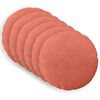 vidaXL Pudebetr&aelig;k 6 pcs HEERLEN R&oslash;d orange &Oslash; 30 cm cordfl&oslash;jl
