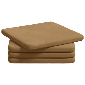 vidaXL S&aelig;depuder 4 pcs Brun 40 x 40 x 3 cm Fl&oslash;jl