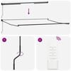vidaXL Markise Hvid 450 x 300 x 165 cm Polyester og metal