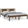 vidaXL sengeramme 140x200 cm massivt fyrretr&aelig; gyldenbrun