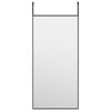 vidaXL d&oslash;rspejl 30x60 cm glas og aluminium sort