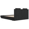 vidaXL Sengestel med hovedg&aelig;rde Sort eg 160 x 200 cm Konstrueret tr&aelig;