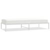vidaXL sengeramme 90x200 cm metal hvid