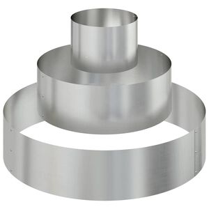 vidaXL Have Blomsterkrukke S&oslash;lv 90 x 90 x 20 cm Galvaniseret st&aring;l