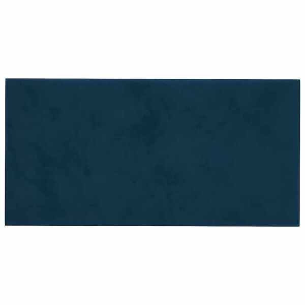 vidaXL vægpaneler 12 stk. 30x15 cm 0,54 m² fløjl blå