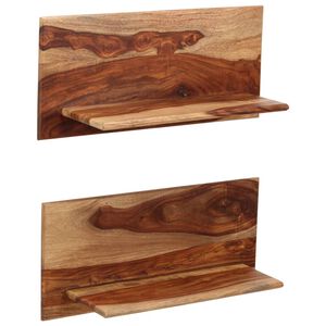 vidaXL v&aelig;ghylder 2 stk. 58 x 26 x 20 cm massivt akacietr&aelig;