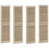 vidaXL Skabsd&oslash;r med d&oslash;r 4 pcs Naturfarvet 140,5 x 2,1 x 39,5 cm