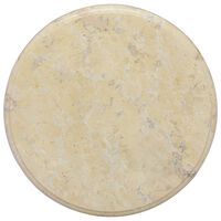 vidaXL bordplade Ø40x2,5 cm marmor cremefarvet
