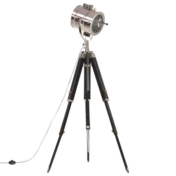 vidaXL gulvlampe med trefod 165 cm massivt mangotræ