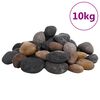 vidaXL polerede sm&aring;sten 10 kg 5-8 cm flerfarvet
