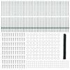 vidaXL Hegn med post Gr&oslash;n 1,6 x 100 m St&aring;l og PVC