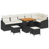 vidaXL Havesofa S&aelig;t 9 stk. 7-Antal s&aelig;der Sort Poly rattan