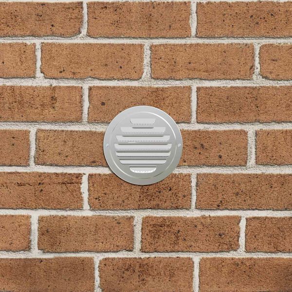 vidaXL Luftventilationsd&aelig;k 4 pcs S&oslash;lv 80 mm Rustfrit st&aring;l