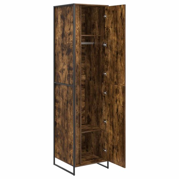 vidaXL Warderobe 2 pcs R&oslash;get Eg 50 x 50 x 200 cm Konstrueret tr&aelig;