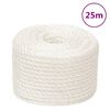 vidaXL arbejdsreb 14 mm 25 m polypropylen hvid