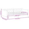 vidaXL daybed 90x200 cm stof gr&aring;brun