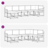 vidaXL Udend&oslash;rs sofagruppe med pude 7 pcs Naturlig og Beige