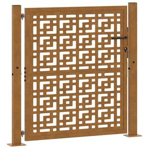 vidaXL havel&aring;ge 100x100 cm vejrbestandigt st&aring;lkorsdesign