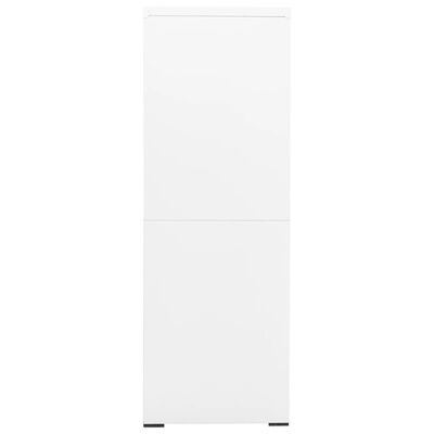 vidaXL arkivskab 90x46x134 cm stål hvid