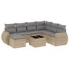 vidaXL sofas&aelig;t til haven 8 dele med hynder polyrattan beige