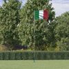 vidaXL Italien flag og flagstang 5,5 m aluminium