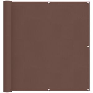 vidaXL Altan Sk&aelig;rm Brun 110 x 700 cm Oxford stof