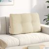 vidaXL Rygpude Creme 80 x 24 x 50 cm Stof