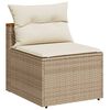 vidaXL sofamoduler til haven 2 stk. med hynder polyrattan beige