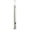 vidaXL pullertlampe med sensor og stikkontakt 110 cm rustfrit st&aring;l IP44