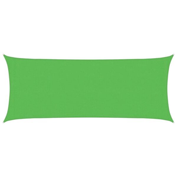 vidaXL solsejl 2x5 m 160 g/m&sup2; HDPE lysegr&oslash;n