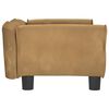 vidaXL hundeseng 70x45x30 cm velour brun