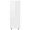 vidaXL klædeskab 80x40x110 cm konstrueret træ hvid højglans