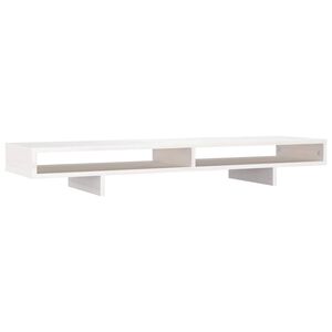 vidaXL sk&aelig;rmholder 100x27x14 cm massivt fyrretr&aelig; hvid