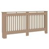 vidaXL Radiatorcover 2 pcs Brun 172 x 19 x 81,5 cm Konstrueret tr&aelig;