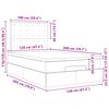 vidaXL osmannisk sengeramme med madras 120x200 cm stof cremefarvet