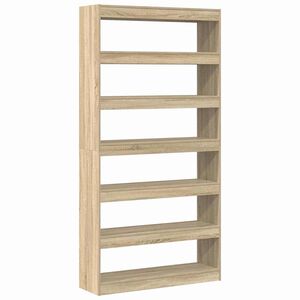 vidaXL Bogskab Sonoma eg 100 x 30 x 198 cm Konstrueret tr&aelig;