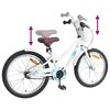 vidaXL B&oslash;rnecykel 18 tommer til 5-7 &aring;r gammel Hvid