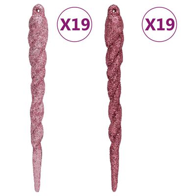 vidaXL julekugler 108 dele hvid og pink