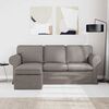 vidaXL Sofa Gr&aring;brun Samlede dimensioner: 195 x 138 x 80 cm (B x D x H)