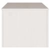 vidaXL Sofabord Drammen Hvid 99 x 55 x 45 cm Massivt fyrretræ
