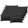 vidaXL Pudebetr&aelig;k 12 pcs HOUTEN Sort 40 x 80 cm Fl&oslash;jl