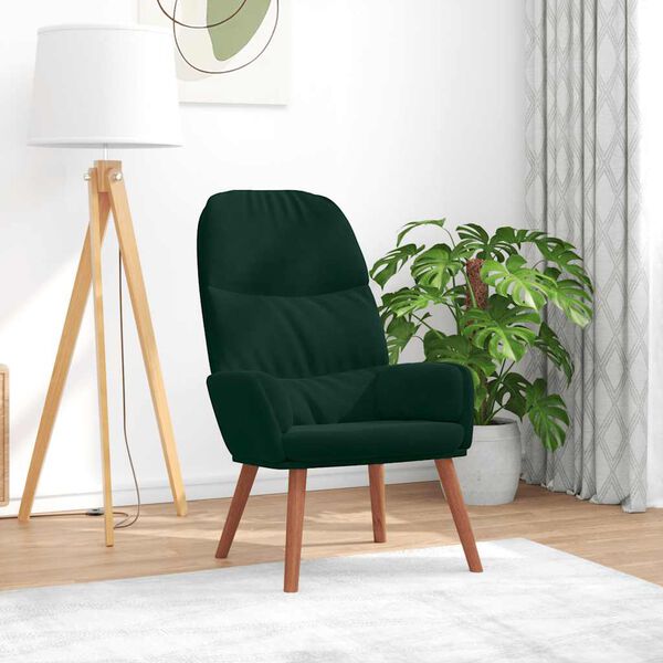 vidaXL l&aelig;nestol fl&oslash;jl m&oslash;rkegr&oslash;n