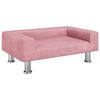 vidaXL sofa til b&oslash;rn 70x45x26,5 cm fl&oslash;jl lyser&oslash;d