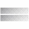 vidaXL Trappe Tread 2 stk. 90 x 20 cm S&oslash;lv Aluminium Rektangul&aelig;r