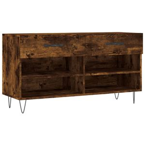 vidaXL skob&aelig;nk 102x35x55 cm konstrueret tr&aelig; r&oslash;get egetr&aelig;sfarve