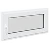 vidaXL K&aelig;ldervindue RISOR 100 x 50 cm PVC og glas Hvid