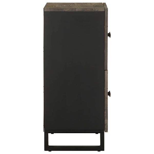 vidaXL sk&aelig;nk 60x33x75 cm massivt mangotr&aelig; sort