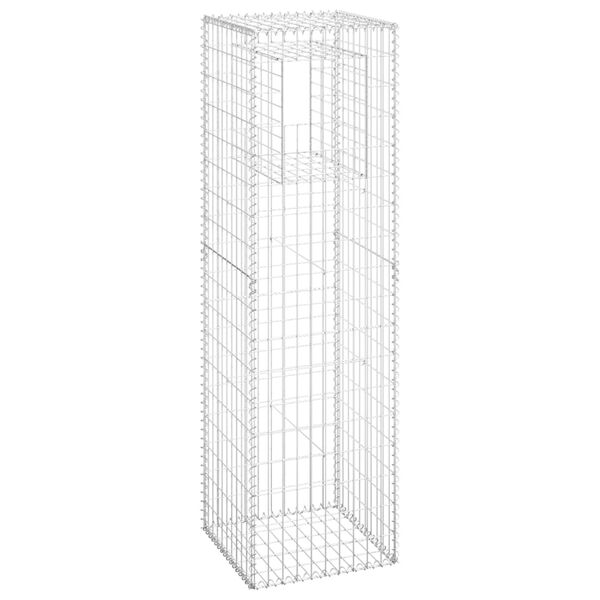 vidaXL gabionkurv 50x50x180 cm jern