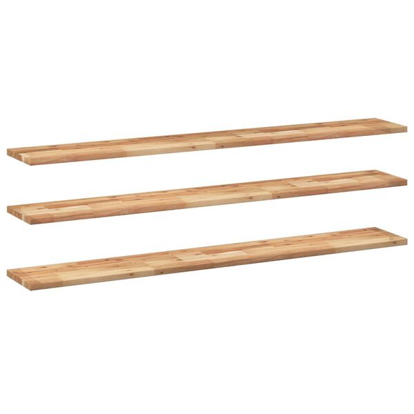 vidaXL v&aelig;ghylder 3 stk. 160x20x2 cm oliebehandlet massivt akacietr&aelig;