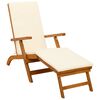 vidaXL Reclinerende og foldbar liggestol 55 x 146 x 91 cm